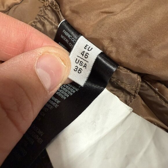 Armani Collezioni Black Mao Neck Down Quilted Jacket - Picture 12 of 12